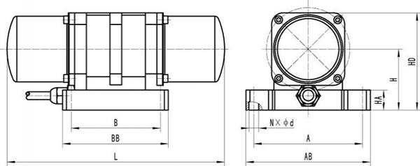DC Motor External Concrete Vibrator